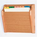 Wooden Mallet Single - Tapered Bottom Letter Size File Holder in Light Oak WO599296